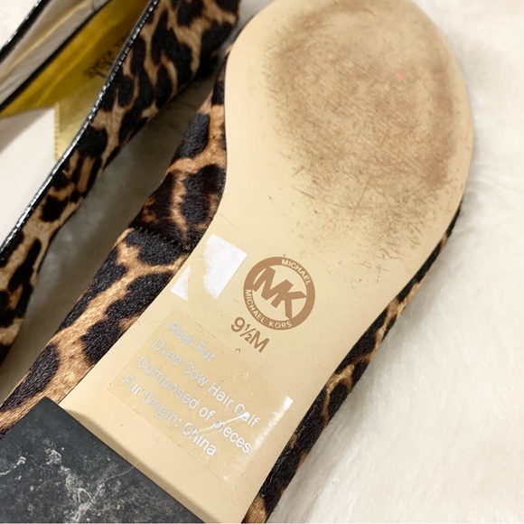 MICHEAL MICHEAL KORS leopard print calf hair ballet flats - Picture 5 of 6